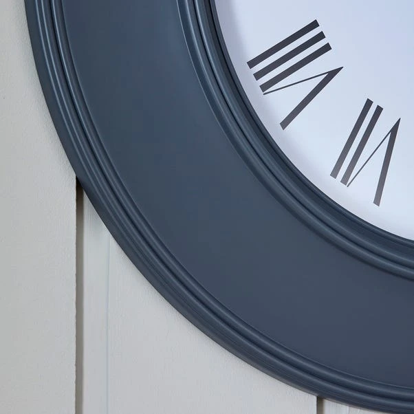 Dunelm Grantham 77cm Station Wall Clock Grey 4 Dunelm Grantham 77cm Station Wall Clock Grey - Image 2