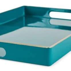 Rectangle Teal Tray -Cool Decoration 1000138764 alt01