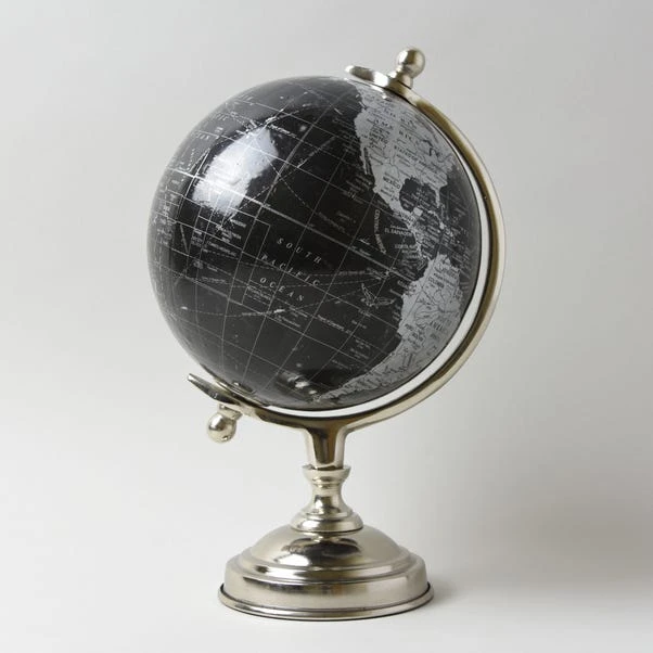 Decor Black And Silver Globe 4 Decor Black And Silver Globe - Image 2