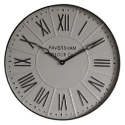 Cedar & Sage Harper Clock Mirage Grey 60cm -Cool Decoration 1000156481 alt02