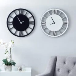 Dunelm Glitter Mirrored 50cm Wall Clock Silver 7 Dunelm Glitter Mirrored 50cm Wall Clock Silver -Cool Decoration 1000158112 alt02