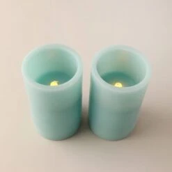 Dunelm Set Of 2 Seagrass Scented LED Candles -Cool Decoration 1000167525 alt02