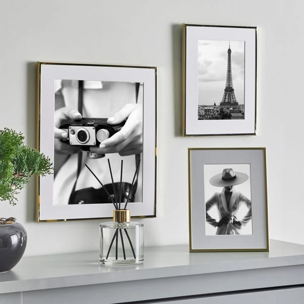 Dunelm Skinny Gold Edge Frame 8" X 10" (20cm X 25cm) 4 Dunelm Skinny Gold Edge Frame 8" X 10" (20cm X 25cm) - Image 2