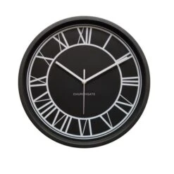 Dunelm Contemporary Black Clock 39cm -Cool Decoration 1000167866 alt01