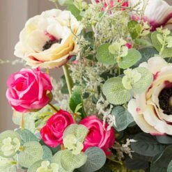 Dunelm Florals Forever Mia Rose Luxury Bouquet Pink 58cm 7 Dunelm Florals Forever Mia Rose Luxury Bouquet Pink 58cm -Cool Decoration 1000168556 alt01