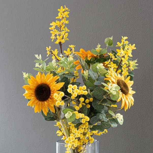 Dunelm Florals Forever Ella Sunflower Luxury Bouquet Yellow 58cm 4 Dunelm Florals Forever Ella Sunflower Luxury Bouquet Yellow 58cm - Image 2
