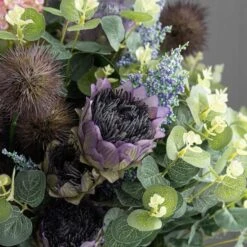 Dunelm Florals Forever Lila Thistle Luxury Bouquet Purple 63cm -Cool Decoration 1000168560 alt02