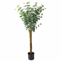 Dunelm Artificial Eucalyptus Tree Green 110cm -Cool Decoration 1000183210 alt03