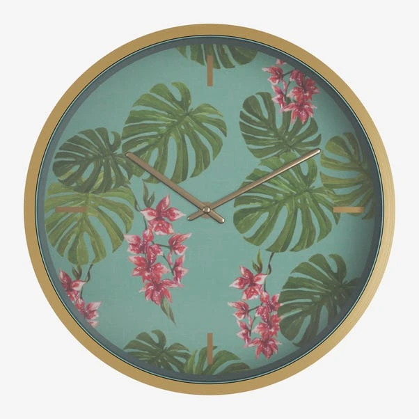 Dunelm Equatorial Leaf 30cm Wall Clock 4 Dunelm Equatorial Leaf 30cm Wall Clock - Image 2