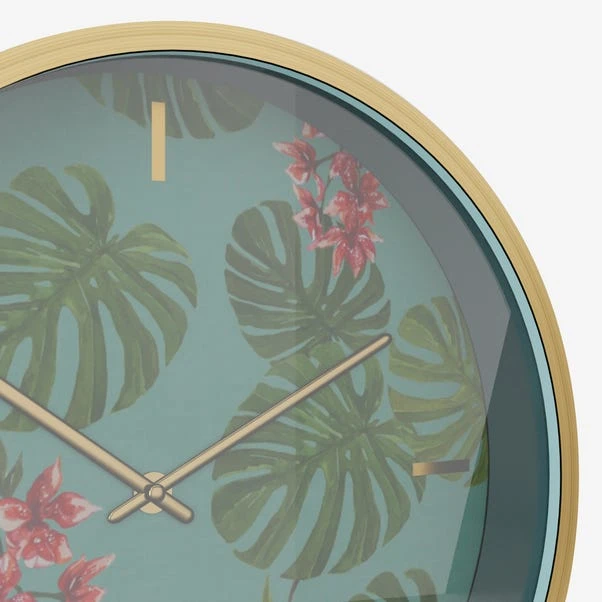 Dunelm Equatorial Leaf 30cm Wall Clock 5 Dunelm Equatorial Leaf 30cm Wall Clock - Image 3