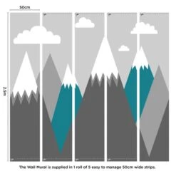 Dunelm Mountains Mural -Cool Decoration 1000185483 alt03