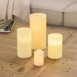 Dunelm LED Cream Church Candle -Cool Decoration 30197017 alt01