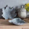 Cedar & Sage Weathered Grey Birch Leaf Ornament -Cool Decoration 30302869