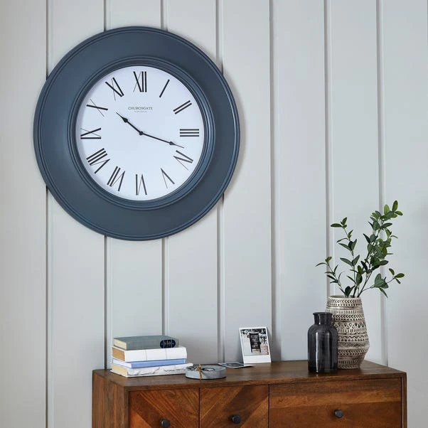 Dunelm Grantham 77cm Station Wall Clock Grey 3 Dunelm Grantham 77cm Station Wall Clock Grey
