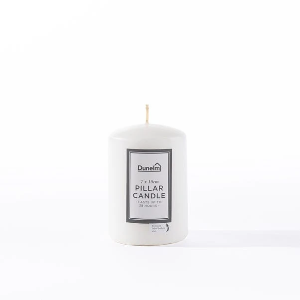 Dunelm Essentials White Pillar Candle 5 Dunelm Essentials White Pillar Candle - Image 3