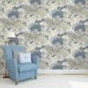 Crown Wallpaper Oriental Landscape China Blue Wallpaper