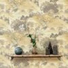 Crown Wallpaper Oriental Landscape Yellow Wallpaper -Cool Decoration 30611096