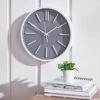 Dunelm Modern 35cm Wall Clock Grey -Cool Decoration 30614137