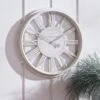 Dunelm Numeral 51cm Wall Clock Cream -Cool Decoration 30614263