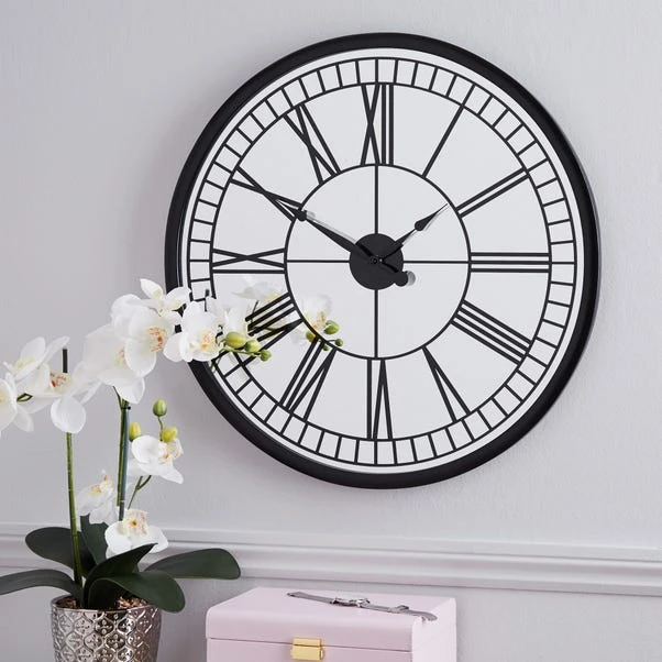 Dunelm Mirrored 57cm Wall Clock 3 Dunelm Mirrored 57cm Wall Clock