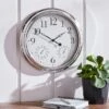Dunelm Barometer 41cm Wall Clock Silver 2 Dunelm Barometer 41cm Wall Clock Silver -Cool Decoration 30614314