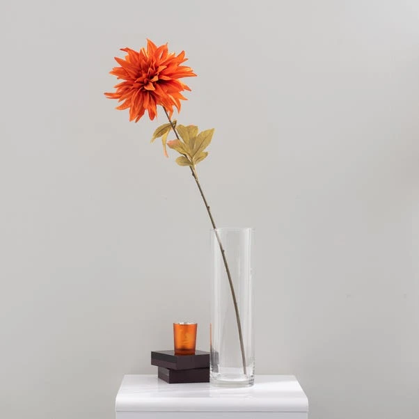 Dunelm Dahlia Orange Stem 80cm 3 Dunelm Dahlia Orange Stem 80cm