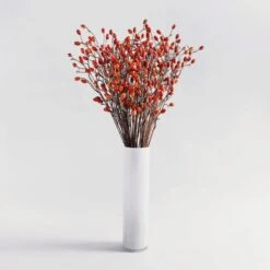 Dunelm Rose Hip Red Spray 80cm
