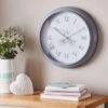 Dunelm Key 40cm Wall Clock Grey -Cool Decoration 30644818