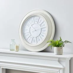 Dunelm Classic 60cm Wall Clock Cream