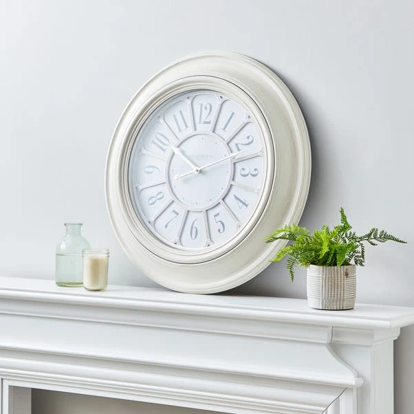 Dunelm Classic 60cm Wall Clock Cream 3 Dunelm Classic 60cm Wall Clock Cream