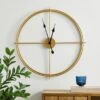 Dunelm Slim Frame 60cm Wall Clock Gold 2 Dunelm Slim Frame 60cm Wall Clock Gold -Cool Decoration 30671114
