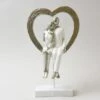 Dunelm Couple In Heart Sculpture -Cool Decoration 30672837