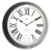 Cedar & Sage Kirby Clock Light Grey 52cm -Cool Decoration 30673137