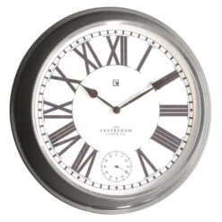 Cedar & Sage Kirby Clock Light Grey 52cm