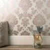 Fine Décor Wallpaper Quartz Damask Rose Gold Wallpaper -Cool Decoration 30680471