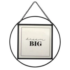 Dunelm Black Circular Hanging Frame 5" X 5" (13cm X 13cm)