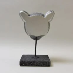 Dunelm Silver Leopard Head Figurine -Cool Decoration 30690847 alt01