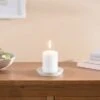 Dunelm Pack Of 6 Essentials White Pillar Candles 7cm X 10cm -Cool Decoration 30702130