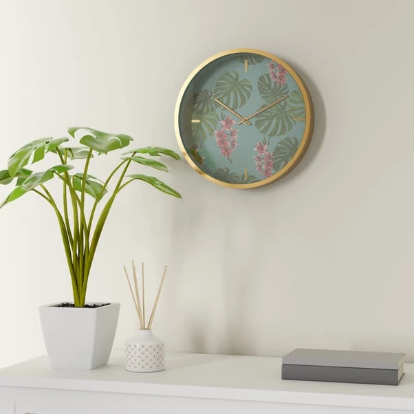 Dunelm Equatorial Leaf 30cm Wall Clock 3 Dunelm Equatorial Leaf 30cm Wall Clock