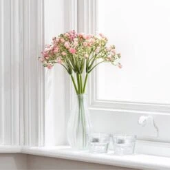 Dunelm Artificial Gypsophilia Bundle Pink 28cm