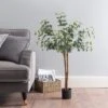 Dunelm Artificial Eucalyptus Tree Green 110cm -Cool Decoration 30718184