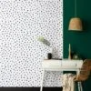 Dunelm Spot Monochrome Wallpaper -Cool Decoration 30723980