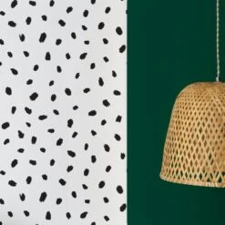 Dunelm Spot Monochrome Wallpaper -Cool Decoration 30723980 alt02