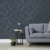 Crown Wallpaper Crown Diamond Fractal Navy Silver Wallpaper -Cool Decoration 30724171