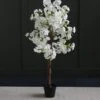 Dunelm Artificial White Blossom Tree 120cm -Cool Decoration 30725005