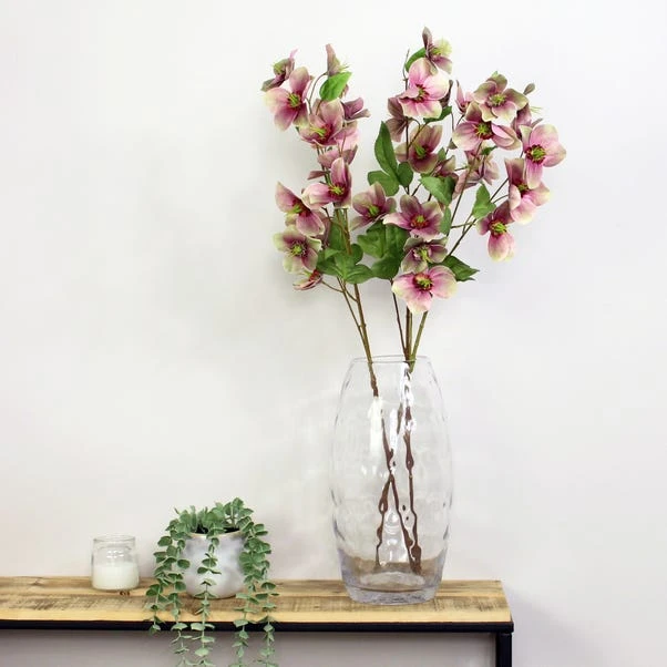 Dunelm Purple Real Touch Hellebore 3 Pack 3 Dunelm Purple Real Touch Hellebore 3 Pack