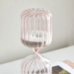 Dunelm Pink 15 Minute Sand Timer -Cool Decoration 30727093 alt01