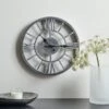 Dunelm Skeleton Clock 30cm Silver 1 Dunelm Skeleton Clock 30cm Silver -Cool Decoration 30728468