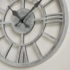 Dunelm Skeleton Clock 30cm Silver -Cool Decoration 30728468 alt01