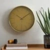 Dunelm Aluminium Gold 40cm Silent Clock -Cool Decoration 30728528